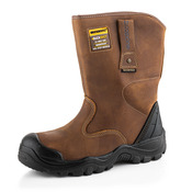 Buckbootz BSH010 Buckshot Rigger Boot, Dark Brown Crazy Horse