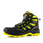 Buckbootz BVIZ2BKYL Buckzviz Lace Boot, Black / Hi-Vis Yellow