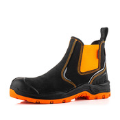 Buckbootz BVIZ3BKOR Buckzviz Dealer Boot, Black / Hi-Vis Orange