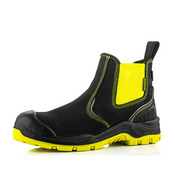 Buckbootz BVIZ3BKYL Buckzviz Dealer Boot, Black / Hi-Vis Yellow