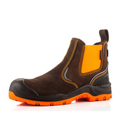 Buckbootz BVIZ3BROR Buckzviz Dealer Boot, Brown / Hi-Viz Orange